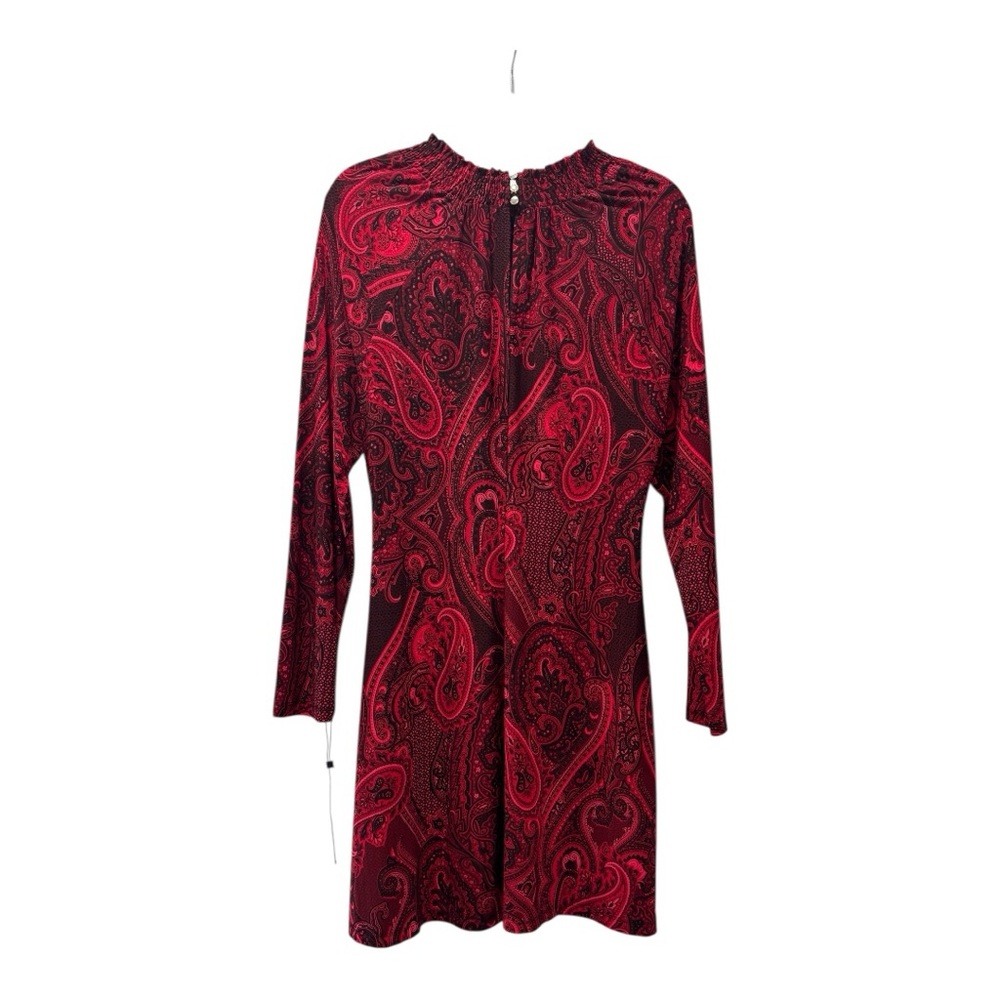 NWOT Elegant Red Paisley Size 8 Tommy Hilfiger Dress - Picture 2 of 11